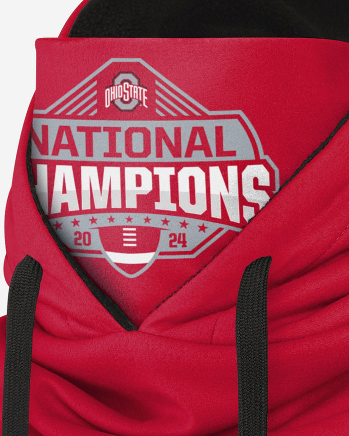 Ohio State Buckeyes 2024 Football National Champions Drawstring Hooded Gaiter Scarf FOCO - FOCO.com