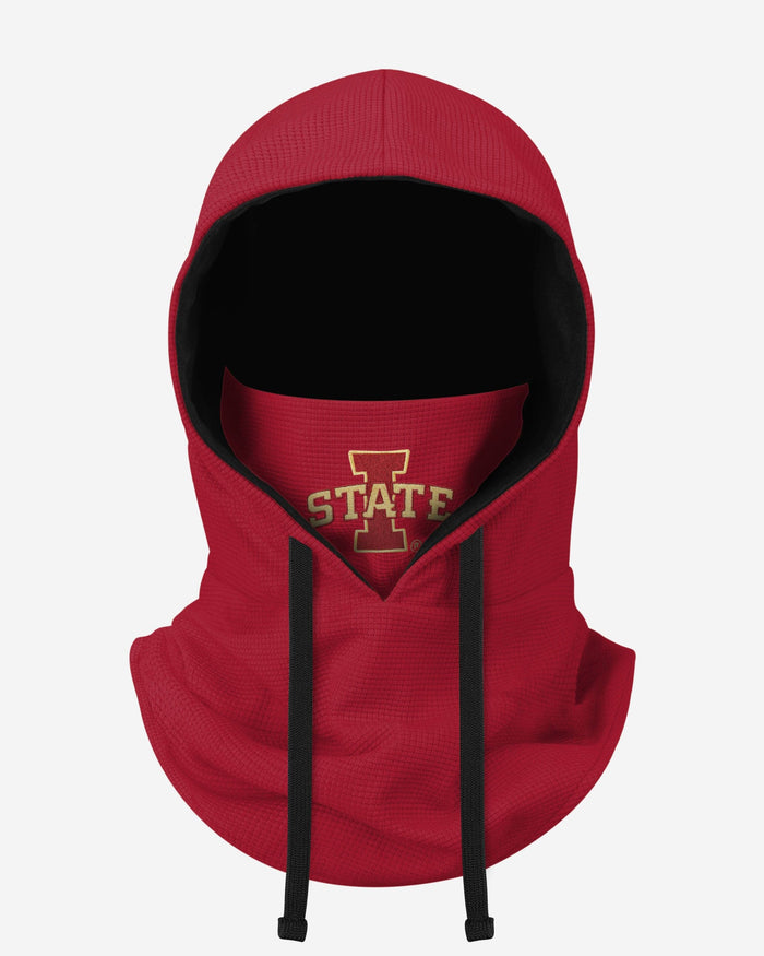 Iowa State Cyclones Waffle Drawstring Hooded Gaiter FOCO - FOCO.com