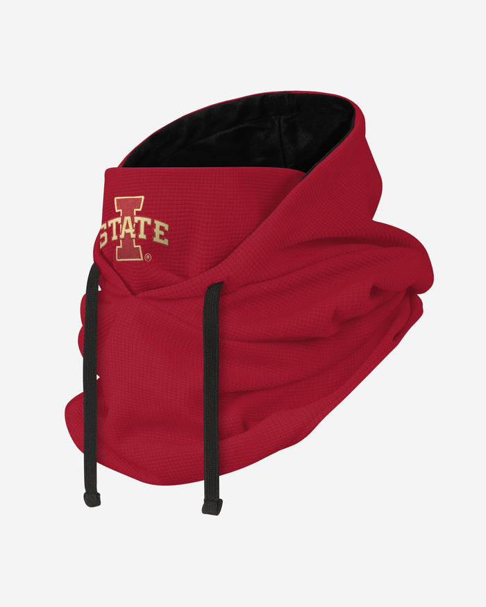 Iowa State Cyclones Waffle Drawstring Hooded Gaiter FOCO - FOCO.com