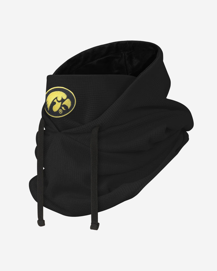 Iowa Hawkeyes Waffle Drawstring Hooded Gaiter FOCO - FOCO.com