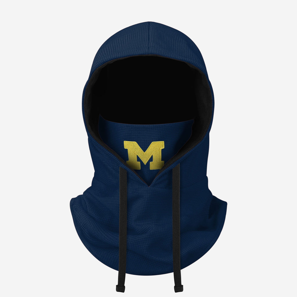 Michigan Wolverines Waffle Drawstring Hooded Gaiter FOCO - FOCO.com