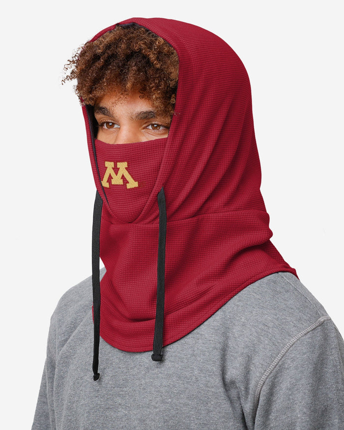 Minnesota Golden Gophers Waffle Drawstring Hooded Gaiter FOCO - FOCO.com