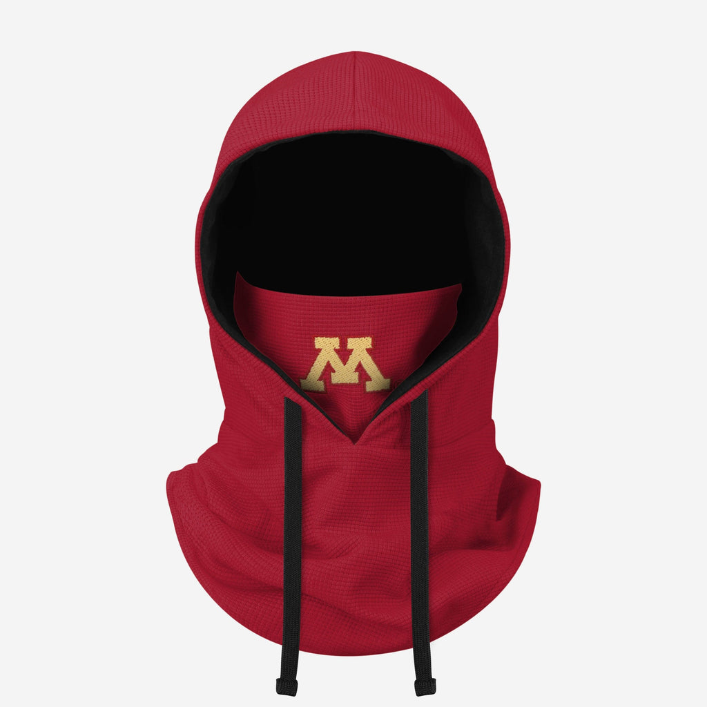 Minnesota Golden Gophers Waffle Drawstring Hooded Gaiter FOCO - FOCO.com