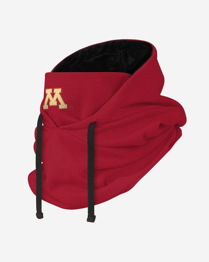 Minnesota Golden Gophers Waffle Drawstring Hooded Gaiter FOCO - FOCO.com