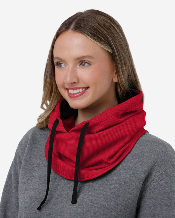 Nebraska Cornhuskers Waffle Drawstring Hooded Gaiter FOCO - FOCO.com