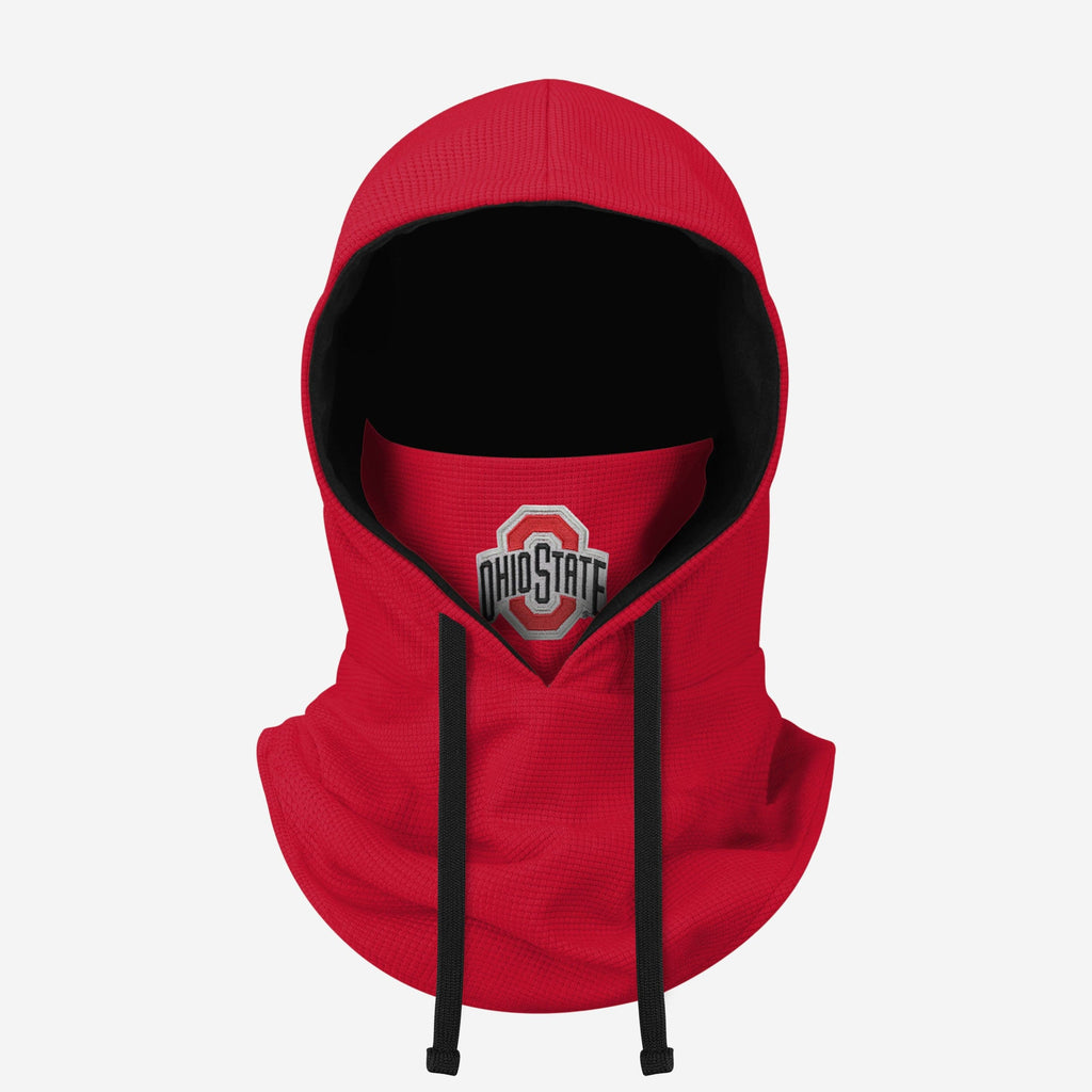 Ohio State Buckeyes Waffle Drawstring Hooded Gaiter FOCO - FOCO.com