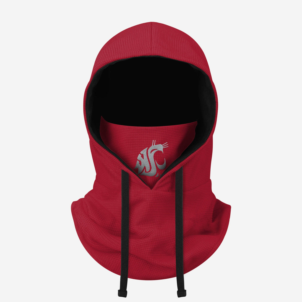 Washington State Cougars Waffle Drawstring Hooded Gaiter FOCO - FOCO.com