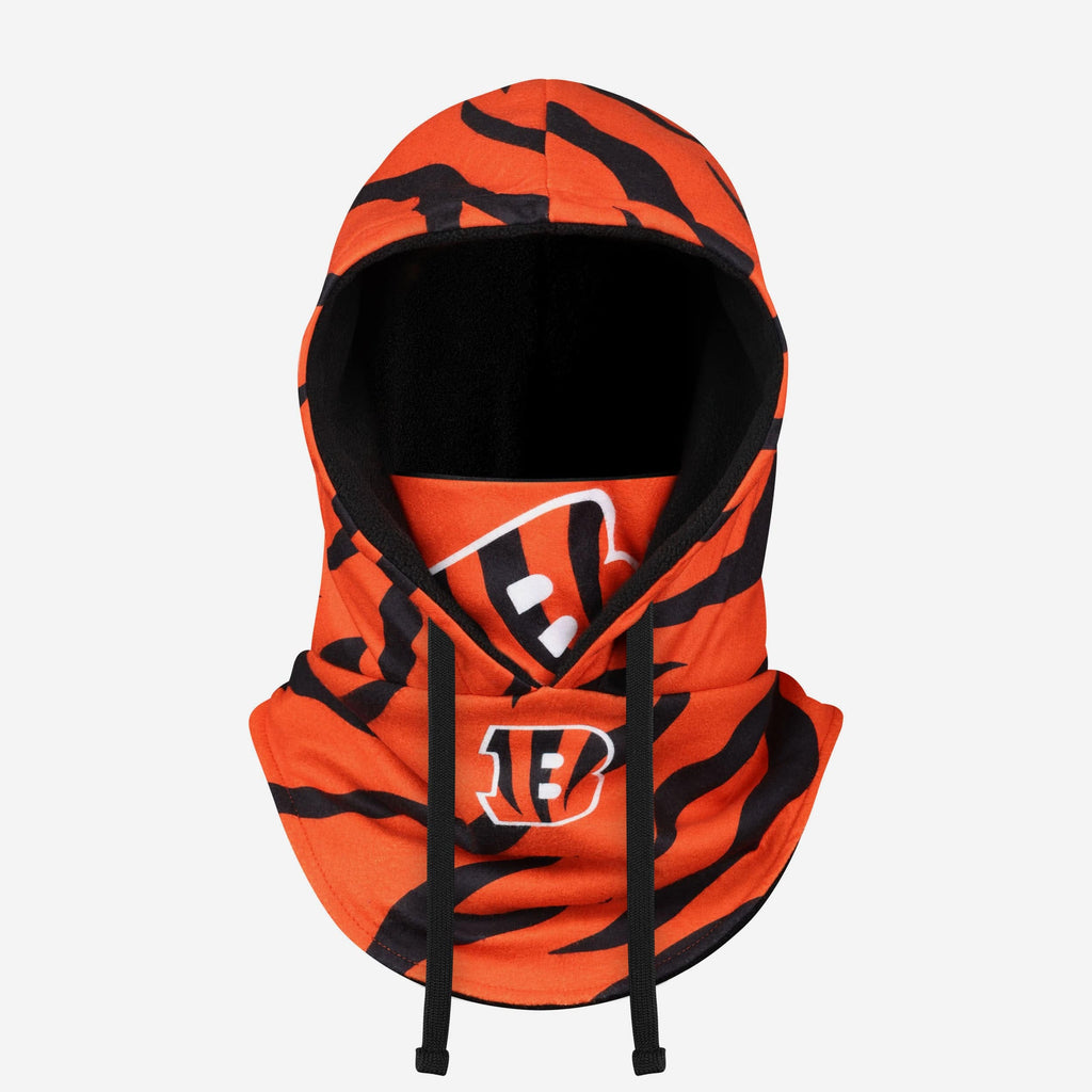 Cincinnati Bengals Alternate Team Color Drawstring Hooded Gaiter FOCO - FOCO.com