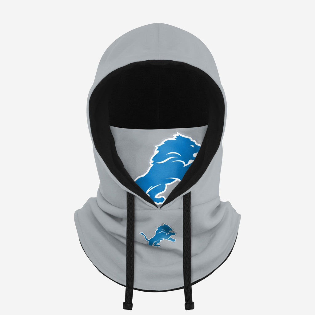 Detroit Lions Alternate Team Color Drawstring Hooded Gaiter FOCO - FOCO.com