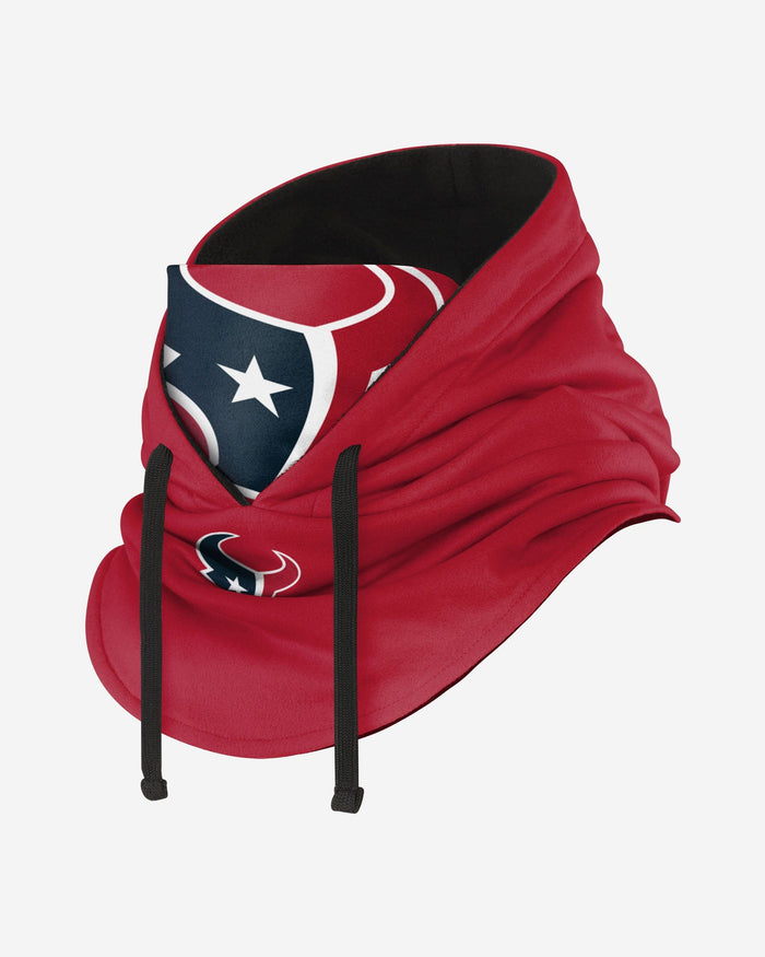 Houston Texans Alternate Team Color Drawstring Hooded Gaiter FOCO - FOCO.com