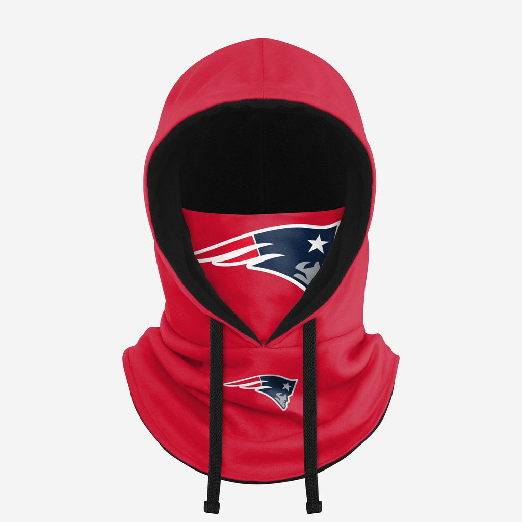 New England Patriots Alternate Team Color Drawstring Hooded Gaiter FOCO - FOCO.com