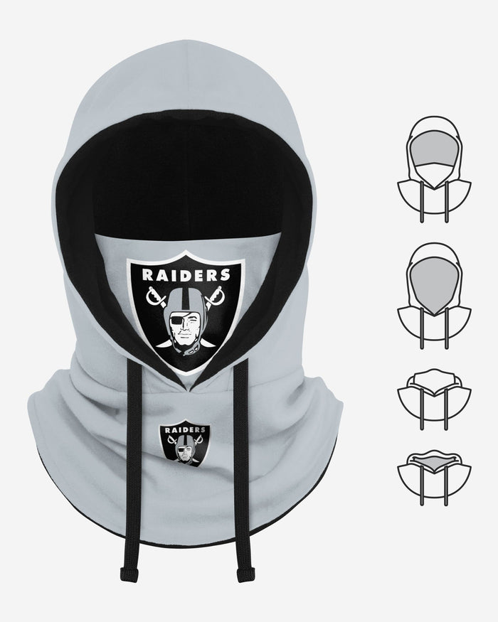 Las Vegas Raiders Alternate Team Color Drawstring Hooded Gaiter FOCO - FOCO.com