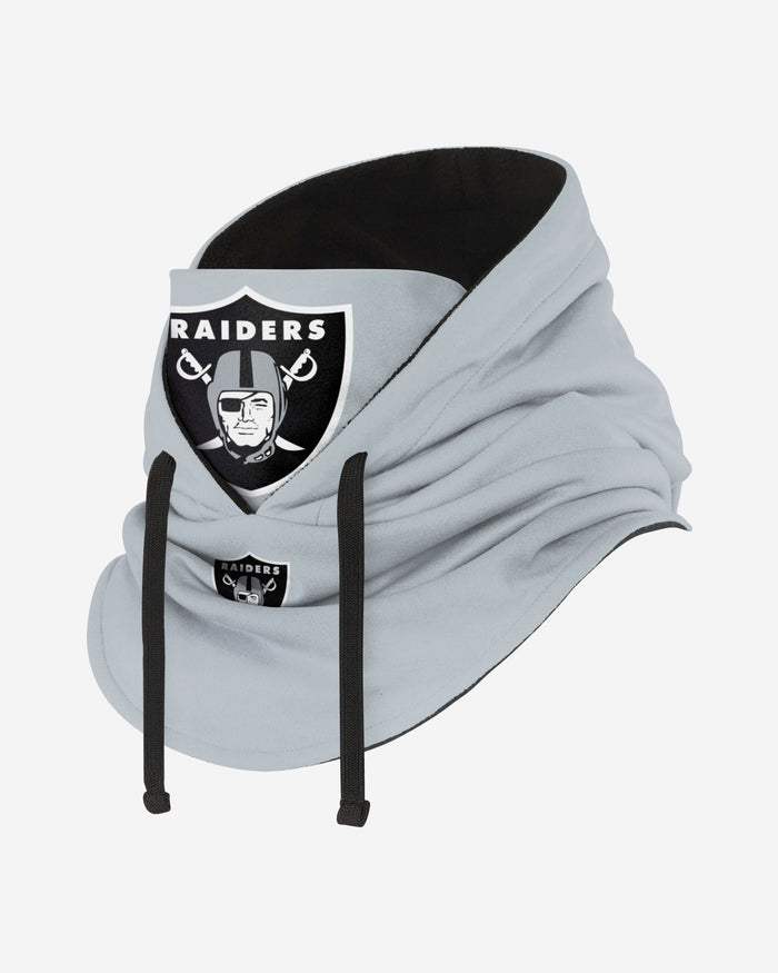 Las Vegas Raiders Alternate Team Color Drawstring Hooded Gaiter FOCO - FOCO.com