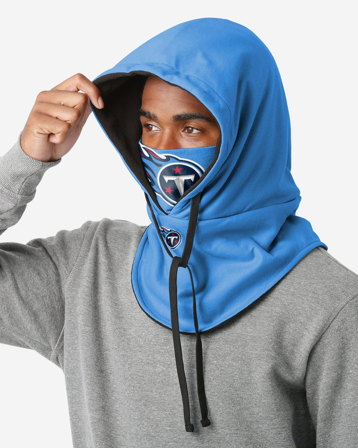 Tennessee Titans Alternate Team Color Drawstring Hooded Gaiter FOCO - FOCO.com