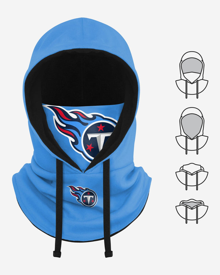 Tennessee Titans Alternate Team Color Drawstring Hooded Gaiter FOCO - FOCO.com