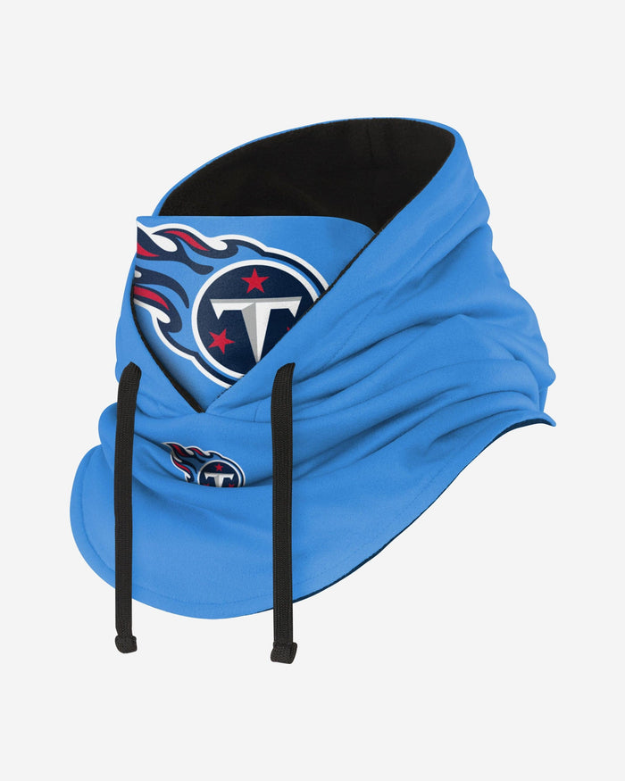 Tennessee Titans Alternate Team Color Drawstring Hooded Gaiter FOCO - FOCO.com