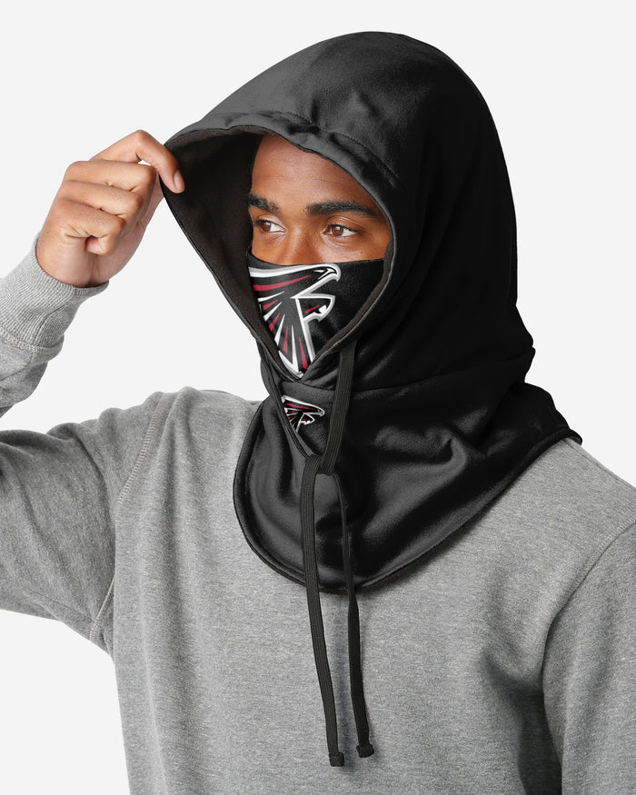 Atlanta Falcons Black Drawstring Hooded Gaiter FOCO - FOCO.com