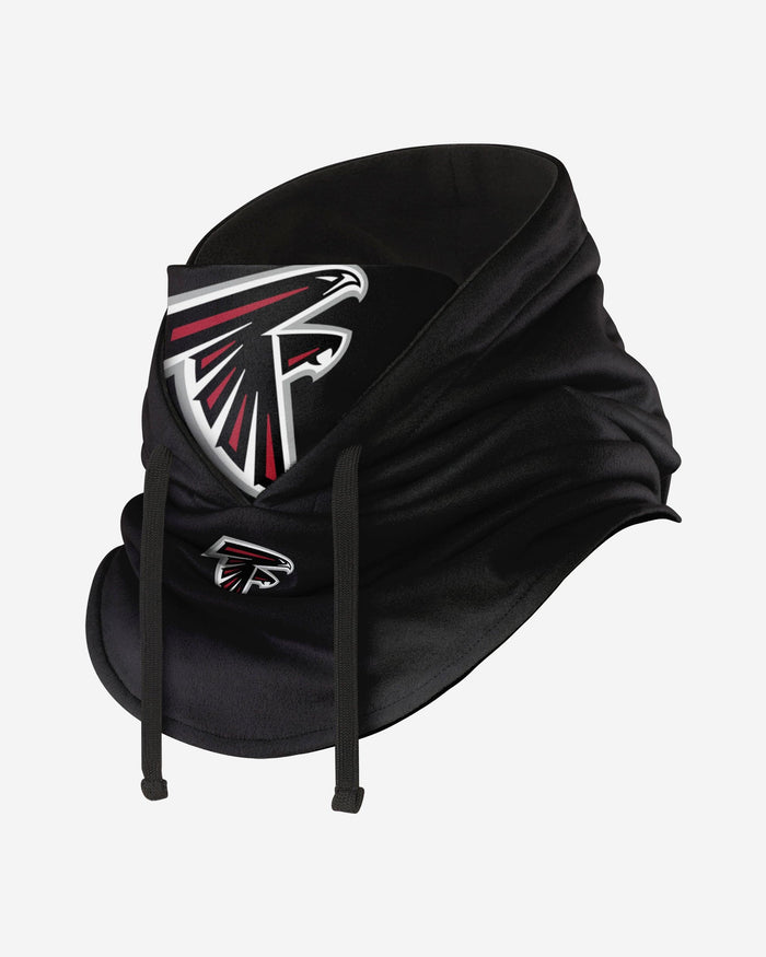 Atlanta Falcons Black Drawstring Hooded Gaiter FOCO - FOCO.com