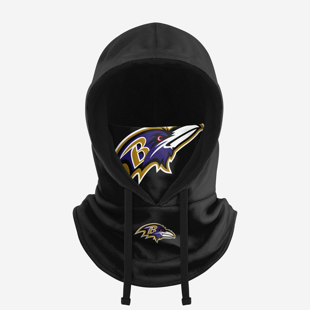 Baltimore Ravens Black Drawstring Hooded Gaiter FOCO - FOCO.com