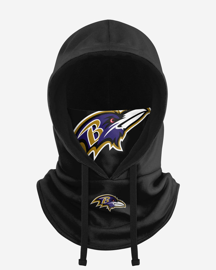 Baltimore Ravens Black Drawstring Hooded Gaiter FOCO - FOCO.com