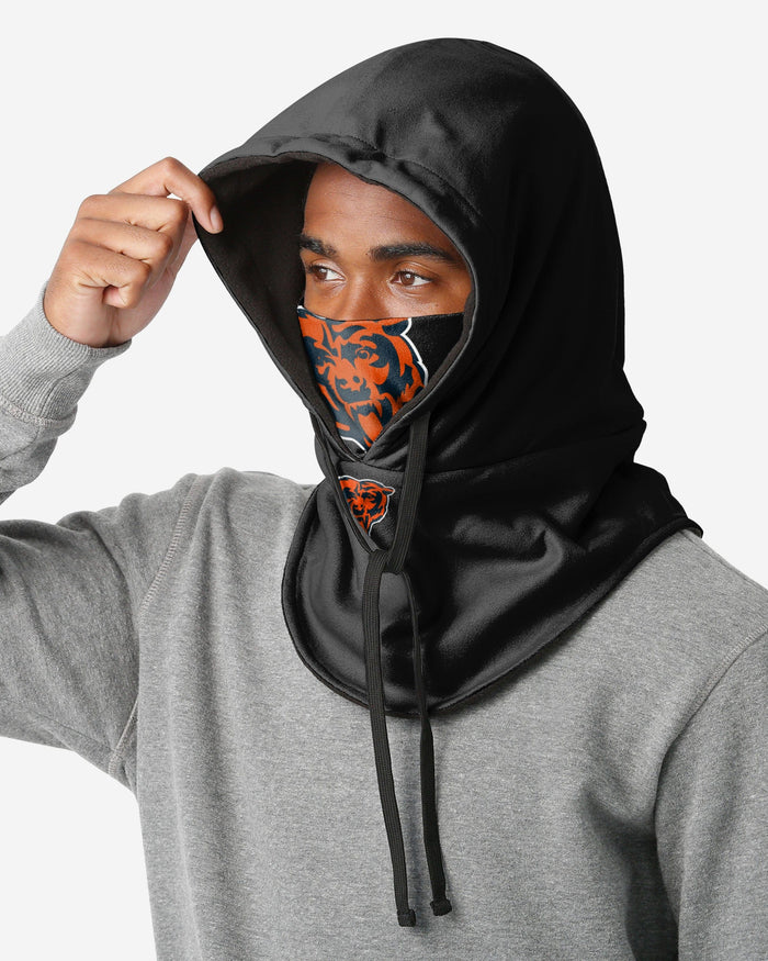 Chicago Bears Black Drawstring Hooded Gaiter FOCO - FOCO.com