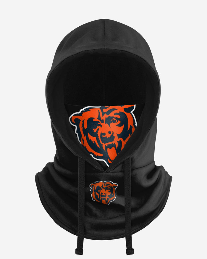 Chicago Bears Black Drawstring Hooded Gaiter FOCO - FOCO.com