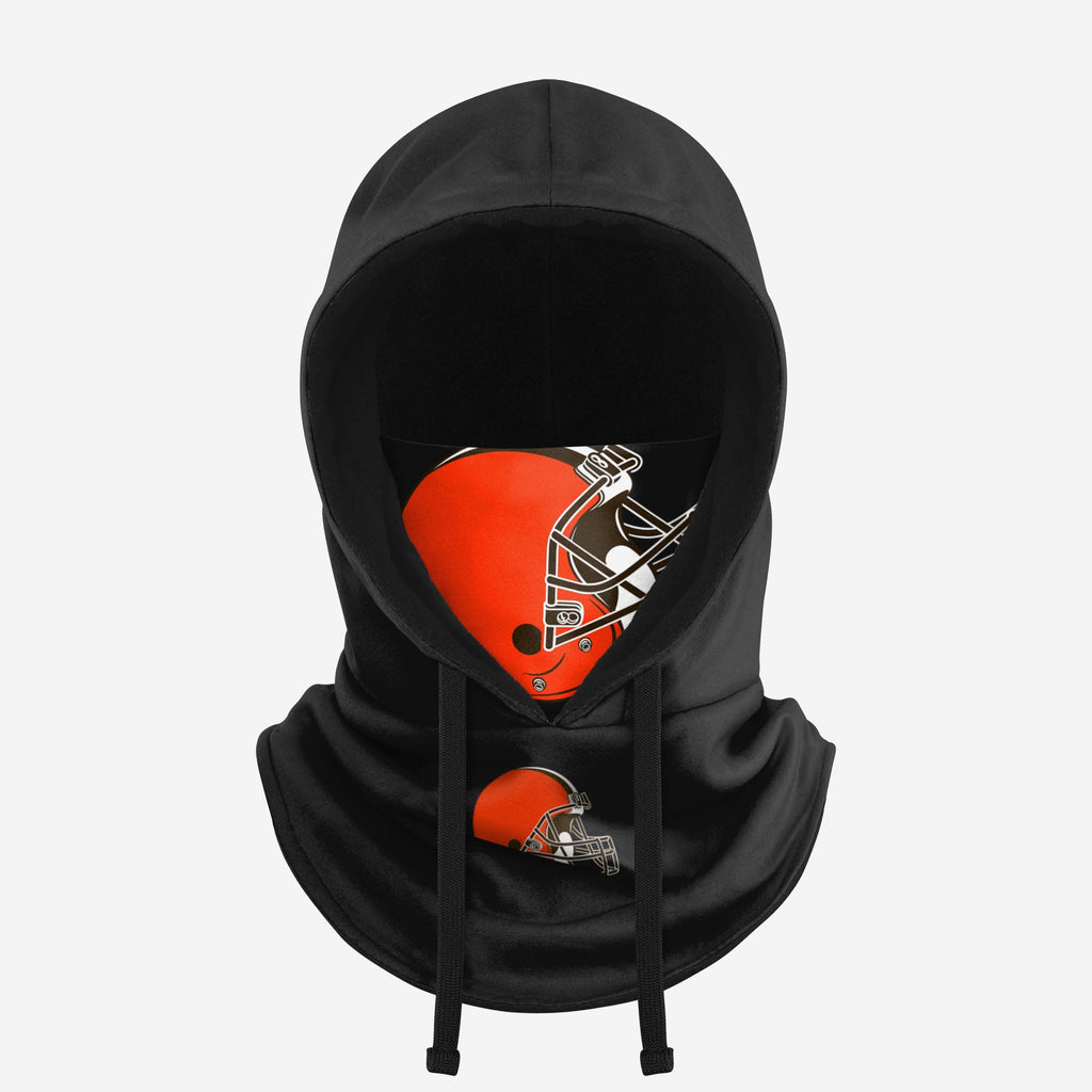 Cleveland Browns Black Drawstring Hooded Gaiter FOCO - FOCO.com