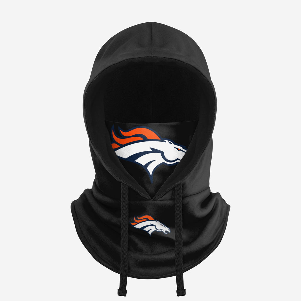 Denver Broncos Black Drawstring Hooded Gaiter FOCO - FOCO.com