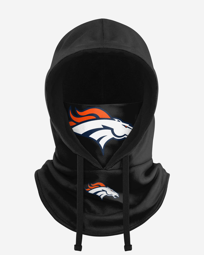 Denver Broncos Black Drawstring Hooded Gaiter FOCO - FOCO.com