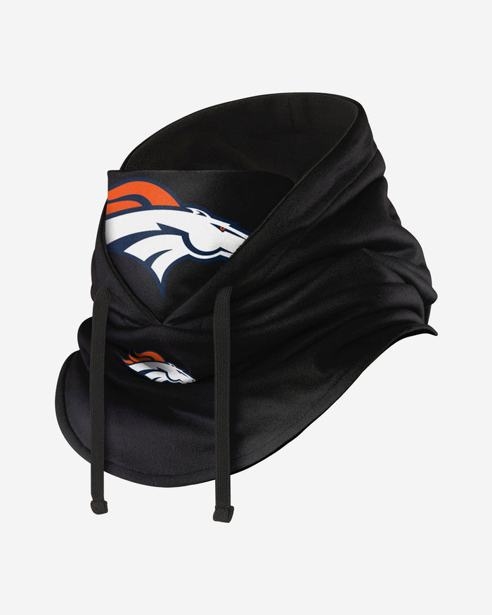 Denver Broncos Black Drawstring Hooded Gaiter FOCO - FOCO.com