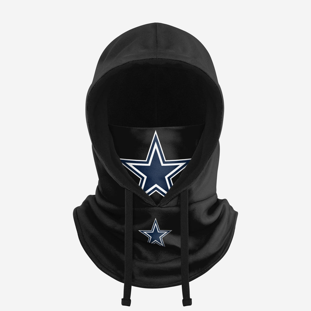 Dallas Cowboys Black Drawstring Hooded Gaiter FOCO - FOCO.com