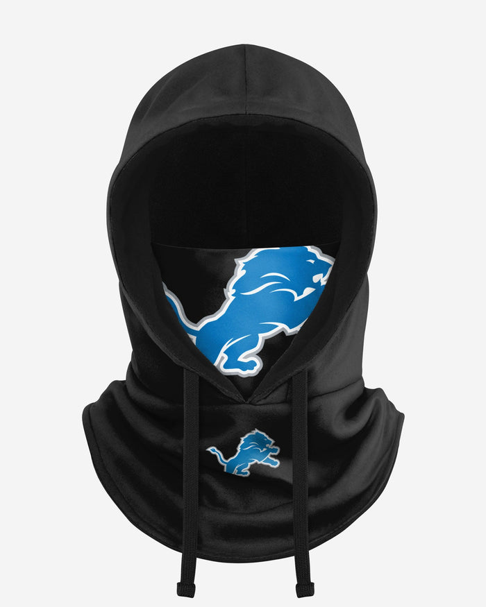 Detroit Lions Black Drawstring Hooded Gaiter FOCO - FOCO.com