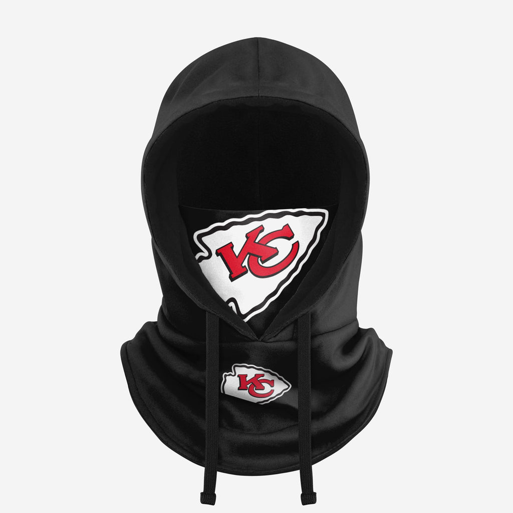 Kansas City Chiefs Black Drawstring Hooded Gaiter FOCO - FOCO.com