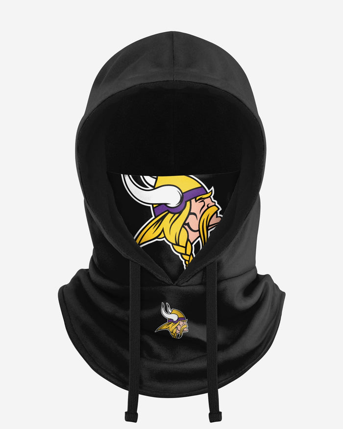 Minnesota Vikings Black Drawstring Hooded Gaiter FOCO - FOCO.com