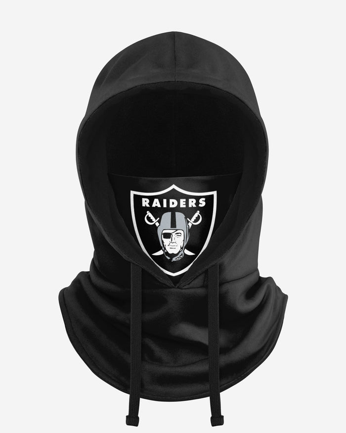 Las Vegas Raiders Black Drawstring Hooded Gaiter FOCO - FOCO.com