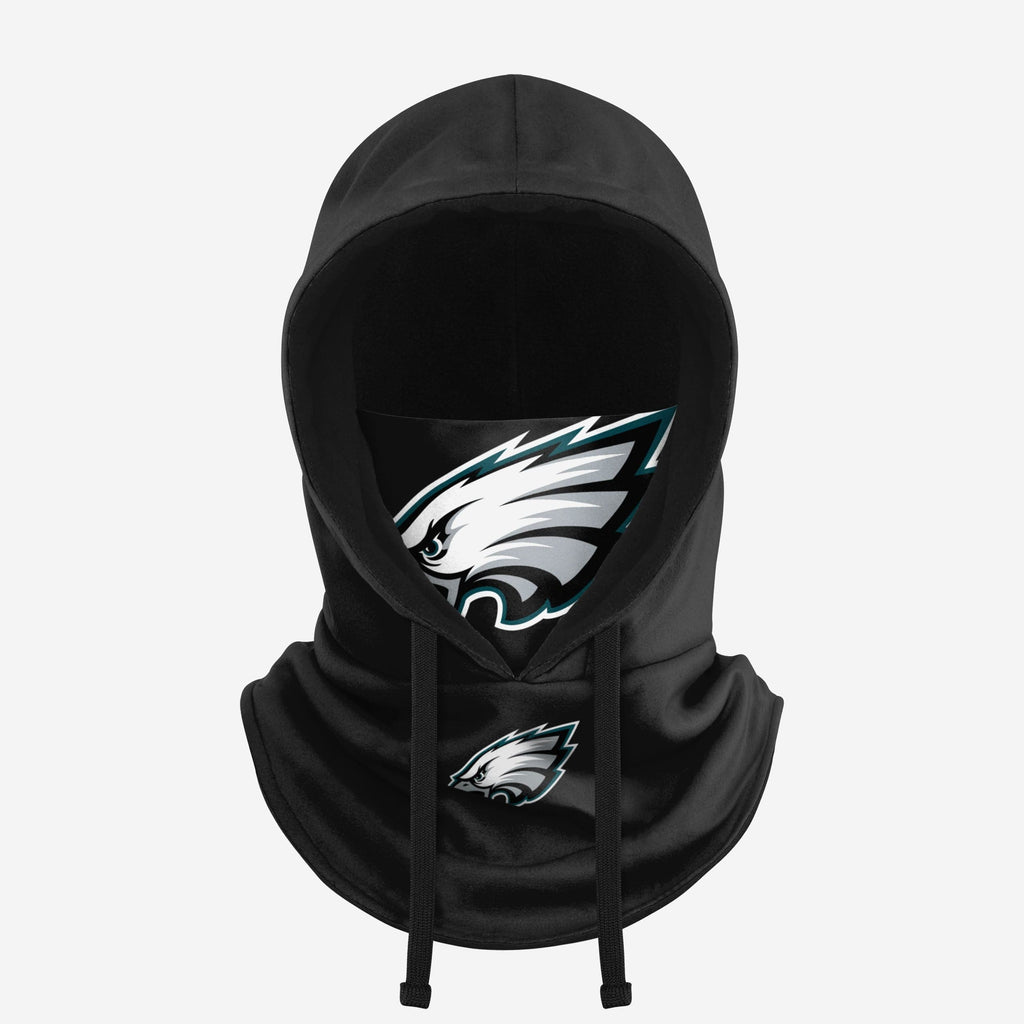 Philadelphia Eagles Black Drawstring Hooded Gaiter FOCO - FOCO.com