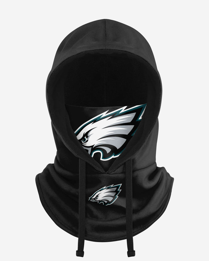 Philadelphia Eagles Black Drawstring Hooded Gaiter FOCO - FOCO.com