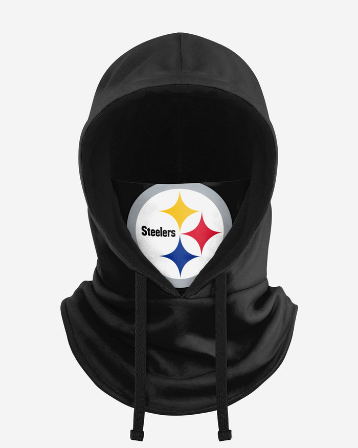 Pittsburgh Steelers Black Drawstring Hooded Gaiter FOCO - FOCO.com