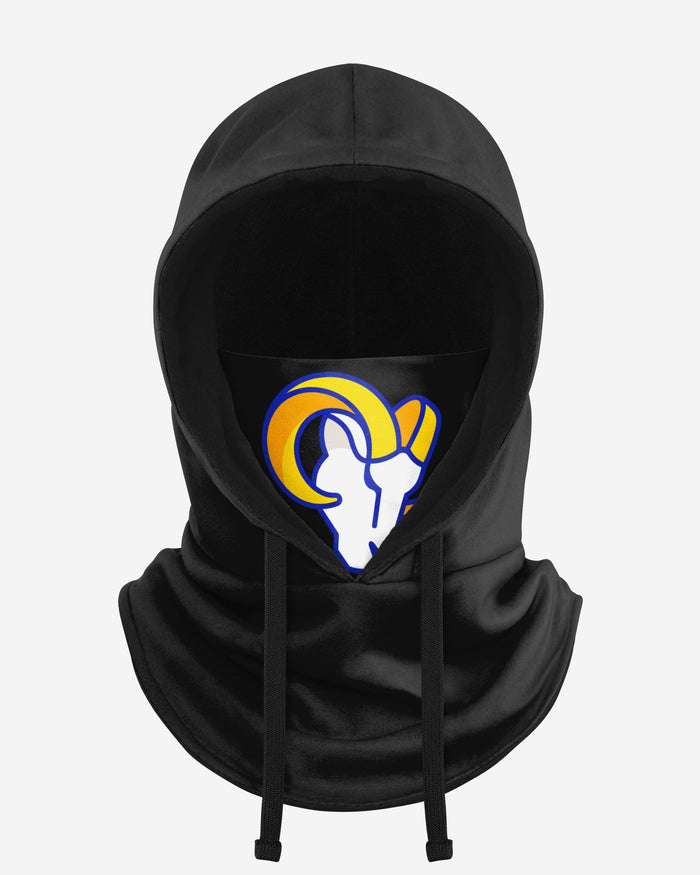 Los Angeles Rams Black Drawstring Hooded Gaiter FOCO - FOCO.com