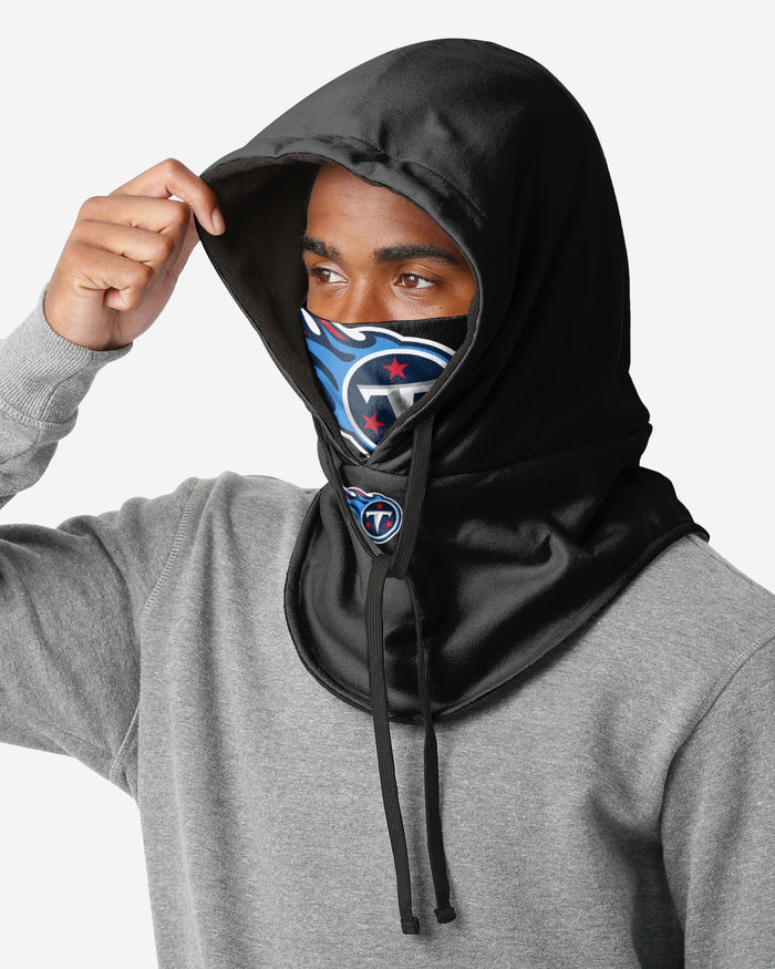 Tennessee Titans Black Drawstring Hooded Gaiter FOCO - FOCO.com