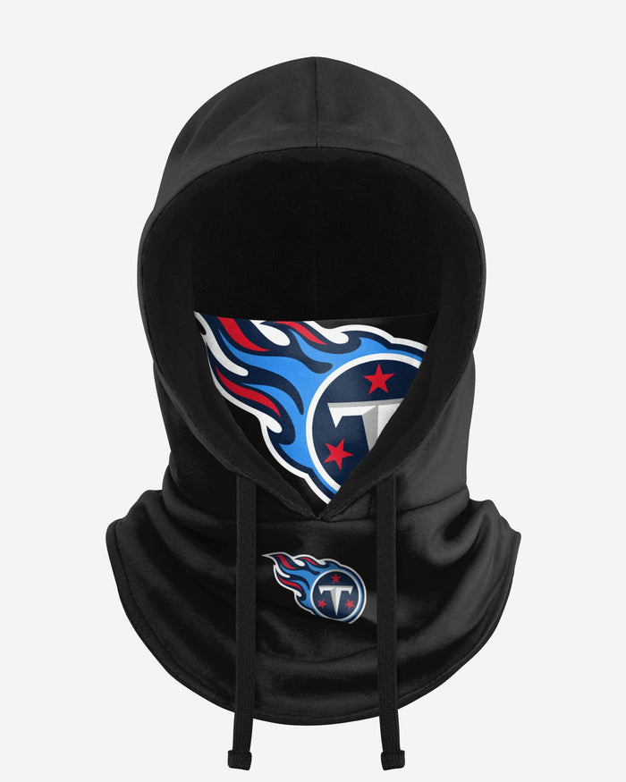 Tennessee Titans Black Drawstring Hooded Gaiter FOCO - FOCO.com