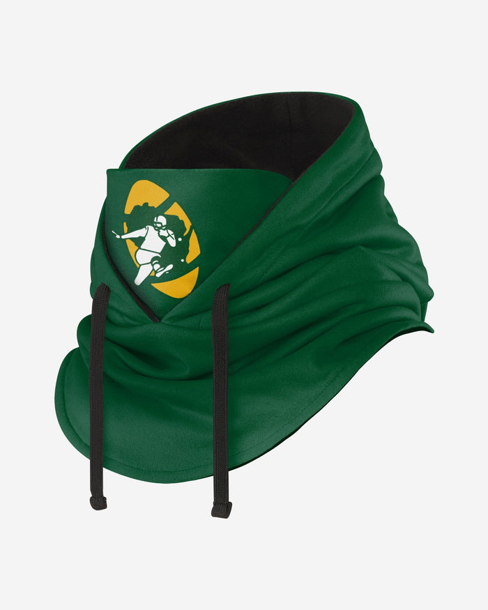 Green Bay Packers Retro Drawstring Hooded Gaiter FOCO - FOCO.com