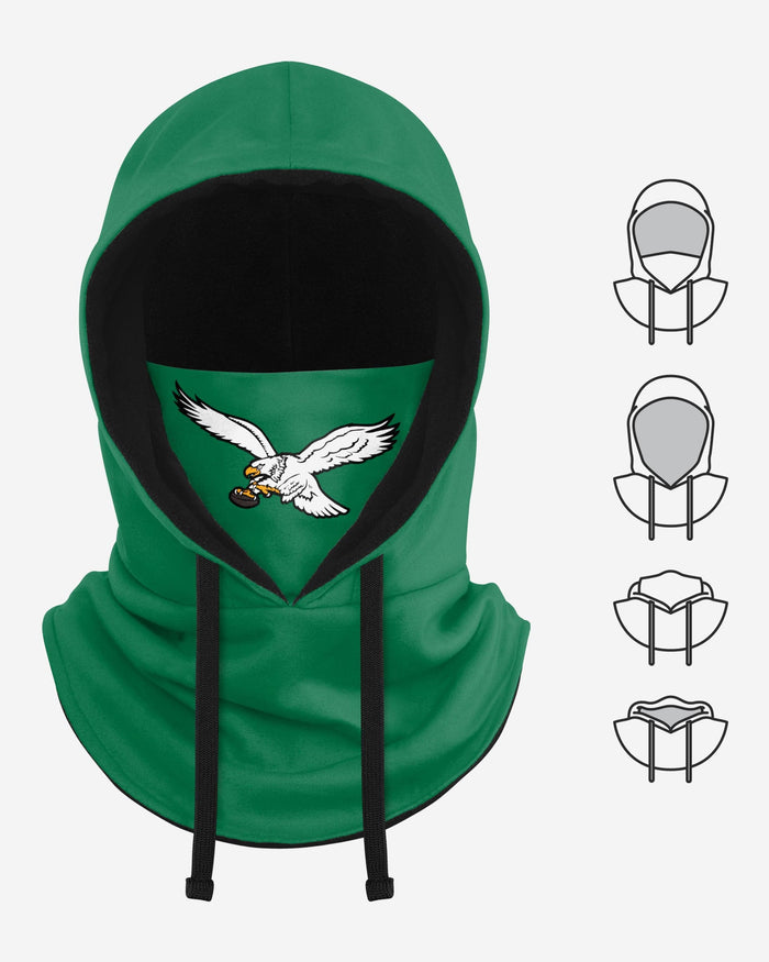 Philadelphia Eagles Retro Drawstring Hooded Gaiter FOCO - FOCO.com