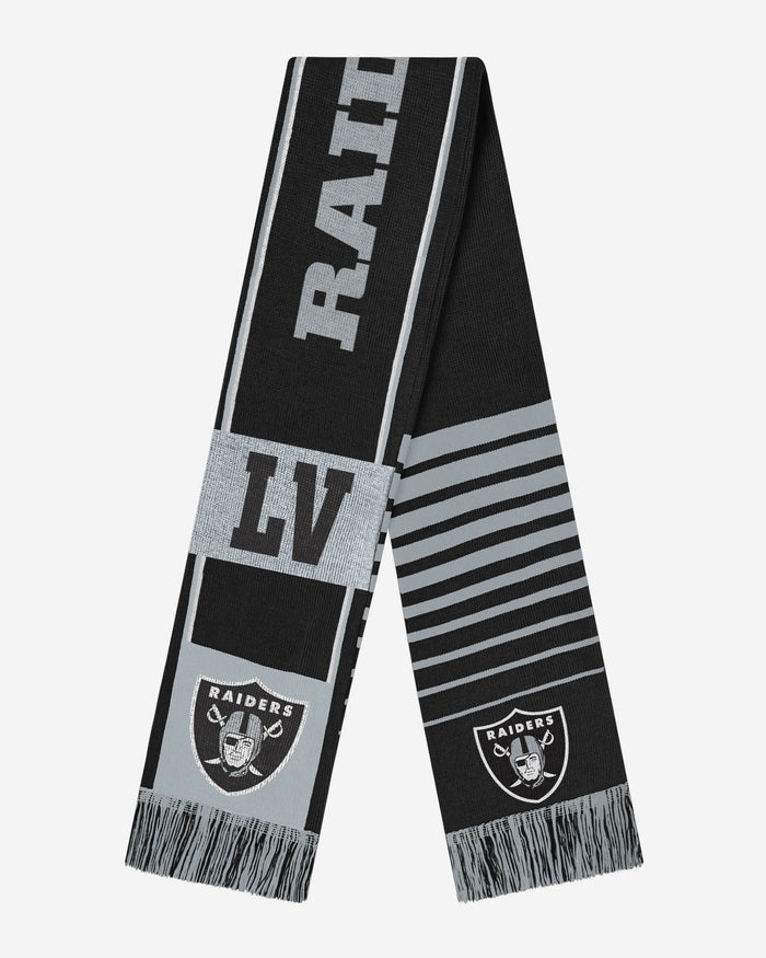 Las Vegas Raiders Reversible Thematic Scarf FOCO - FOCO.com