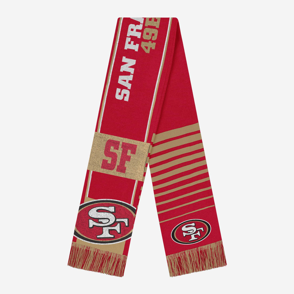 San Francisco 49ers Reversible Thematic Scarf FOCO - FOCO.com