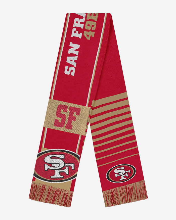 San Francisco 49ers Reversible Thematic Scarf FOCO - FOCO.com