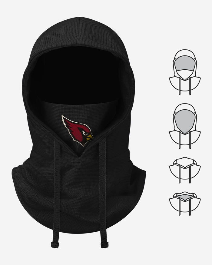 Arizona Cardinals Waffle Drawstring Hooded Gaiter FOCO - FOCO.com