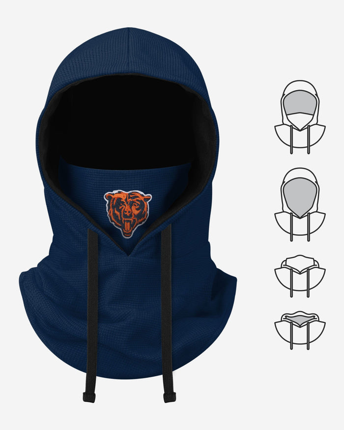 Chicago Bears Waffle Drawstring Hooded Gaiter FOCO - FOCO.com