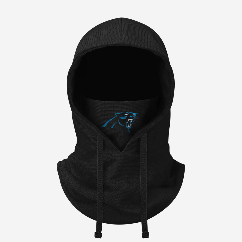 Carolina Panthers Waffle Drawstring Hooded Gaiter FOCO - FOCO.com