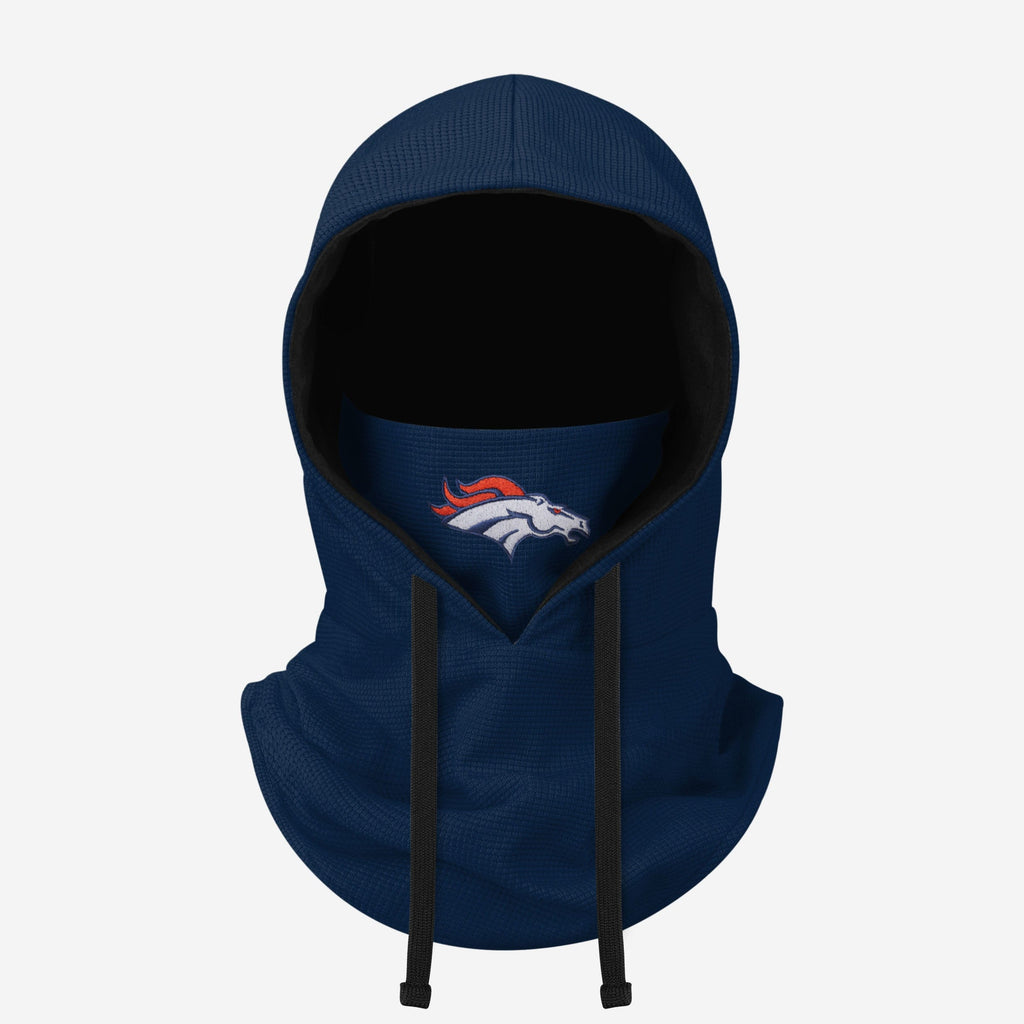 Denver Broncos Waffle Drawstring Hooded Gaiter FOCO - FOCO.com